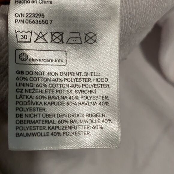 JUSTIN BIEBER Crop Hoodie Purpose Tour Size L red white in color - Picture 6 of 10